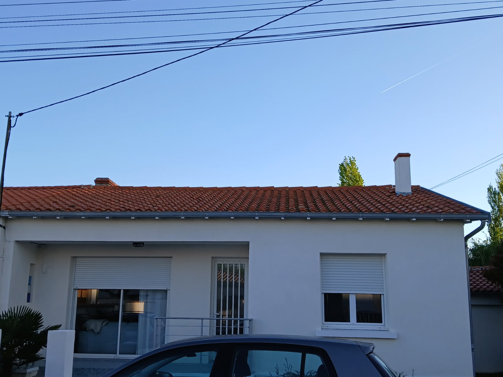 Nettoyage toiture poiroux 85440 avant